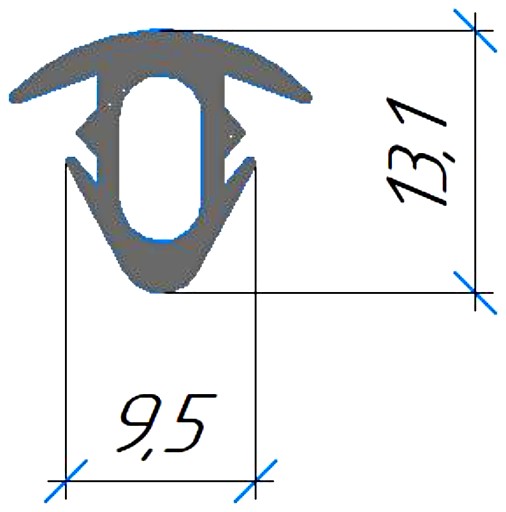Силиконовый профиль №0557