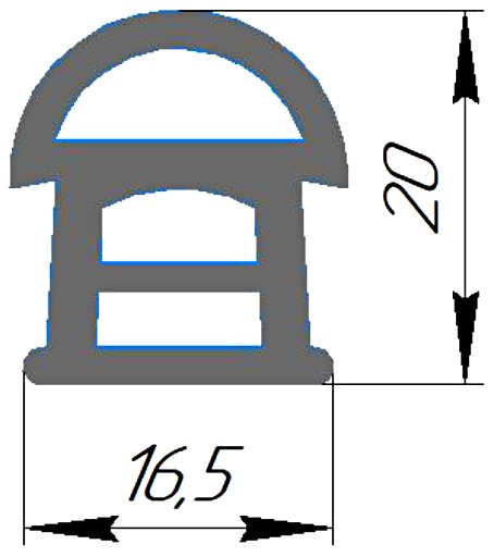 Силиконовый профиль №0313