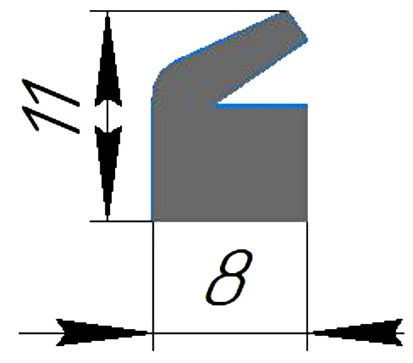 Силиконовый профиль №0331