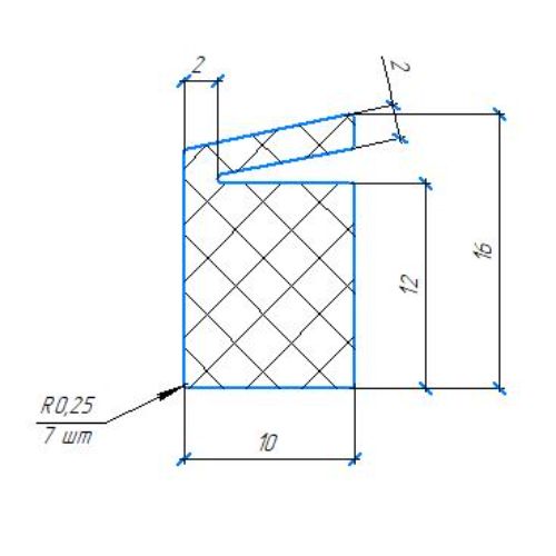 Силиконовый профиль №0990