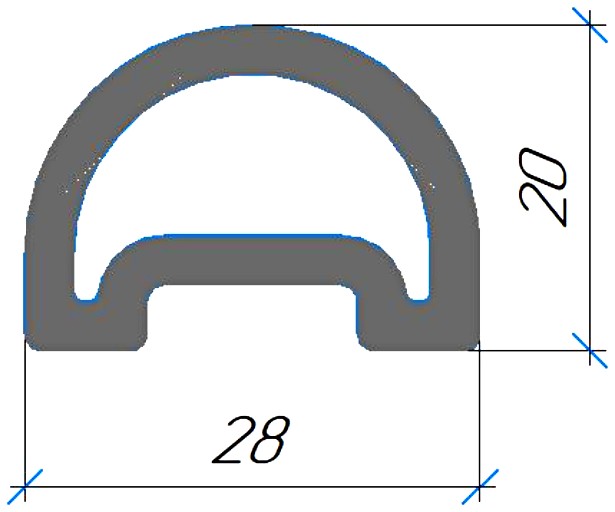 Силиконовый профиль №0632