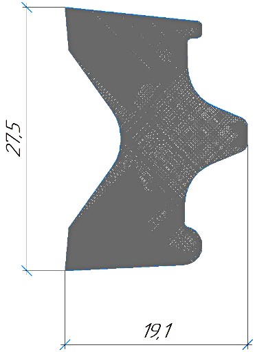 Силиконовый профиль №0504