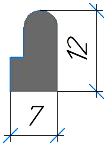 Силиконовый профиль №0656