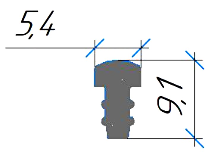Силиконовый профиль №0543
