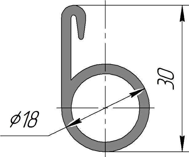 Силиконовый профиль №0222
