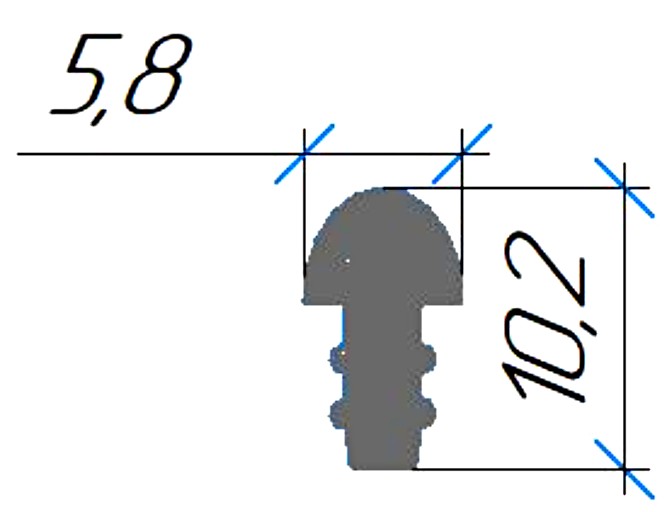 Силиконовый профиль №0544