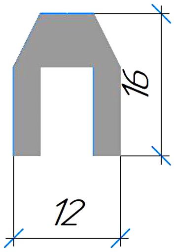 Силиконовый профиль №0339