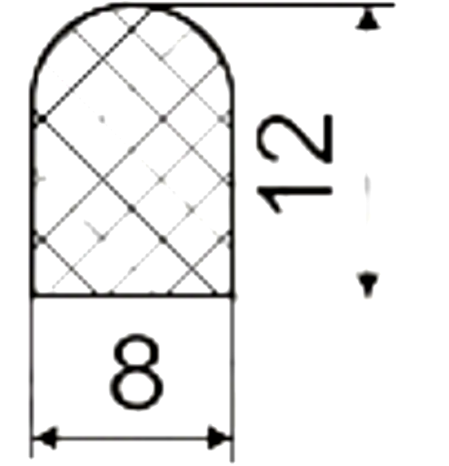 Силиконовый профиль №0040