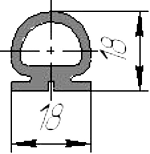 Силиконовый профиль №0044