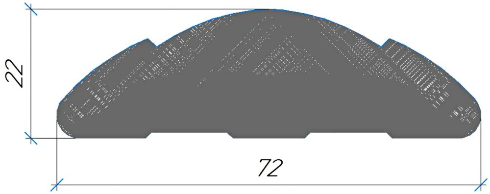 Силиконовый профиль №0724