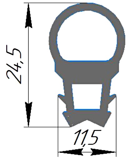 Силиконовый профиль №0311