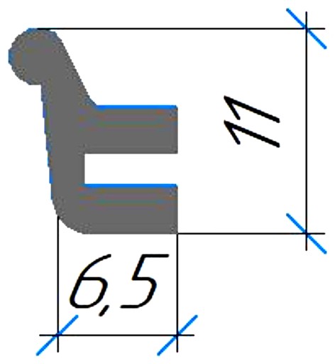 Силиконовый профиль №0528