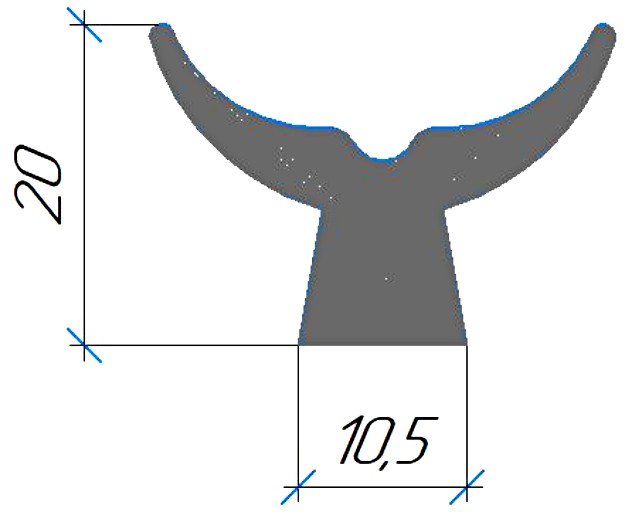 Силиконовый профиль №0751