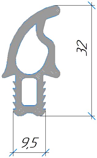 Силиконовый профиль №0372