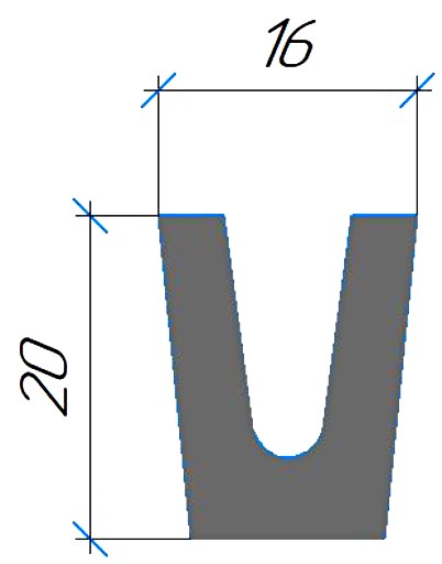Силиконовый профиль №0573