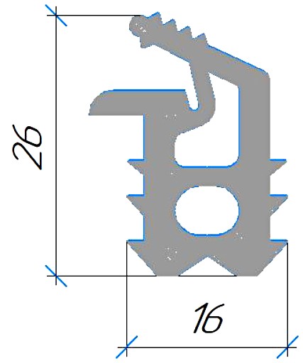 Силиконовый профиль №0355