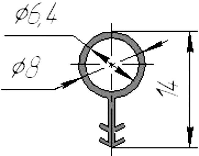 Силиконовый профиль №0012