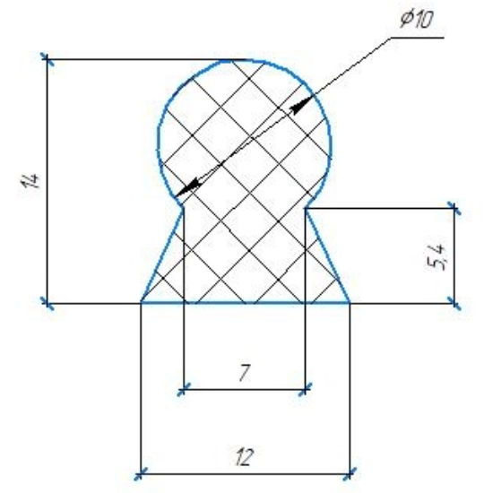 Силиконовый профиль №1009