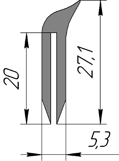 Силиконовый профиль №0198