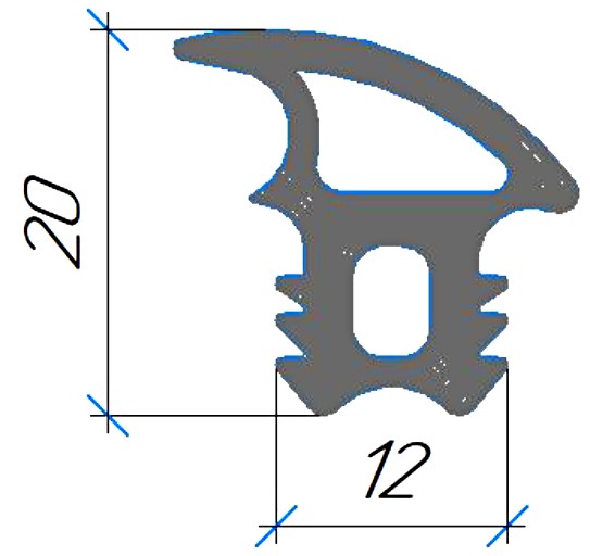 Силиконовый профиль №0612