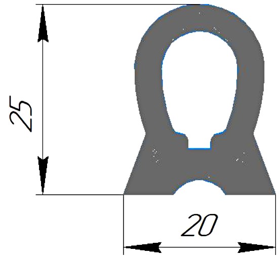 Силиконовый профиль №0338