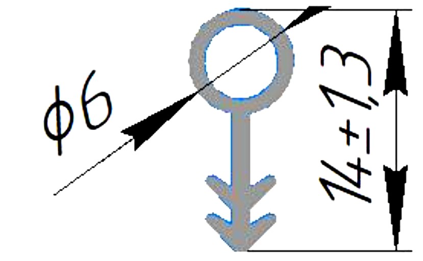 Силиконовый профиль №0389