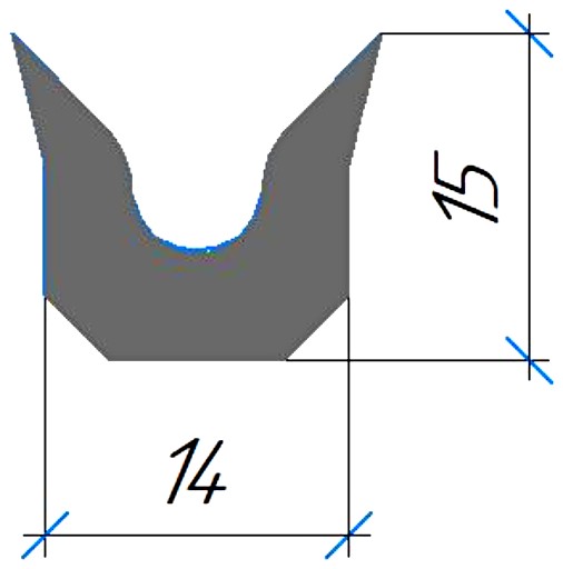 Силиконовый профиль №0748