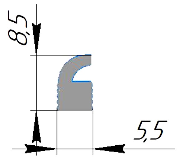 Силиконовый профиль №0470
