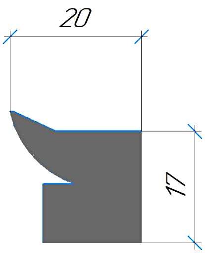 Силиконовый профиль №0518