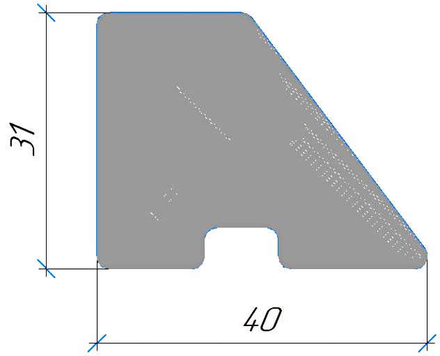 Силиконовый профиль №0383