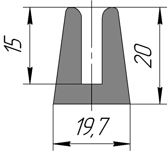 Силиконовый профиль №0252