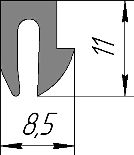 Силиконовый профиль №0218