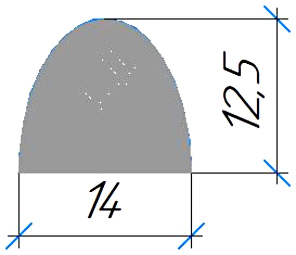 Силиконовый профиль №0397