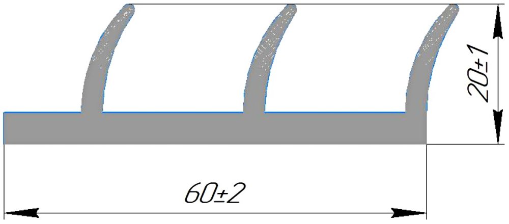 Силиконовый профиль №0406