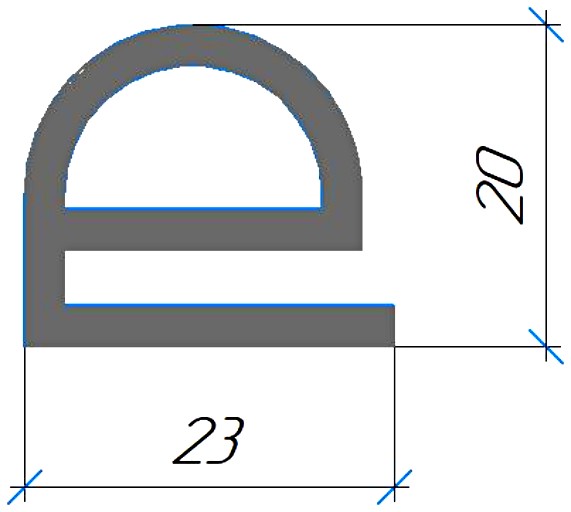 Силиконовый профиль №0698