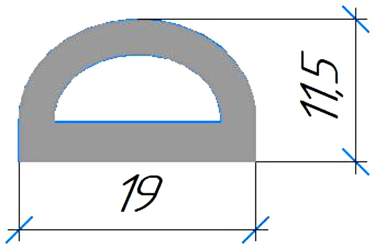 Силиконовый профиль №0384