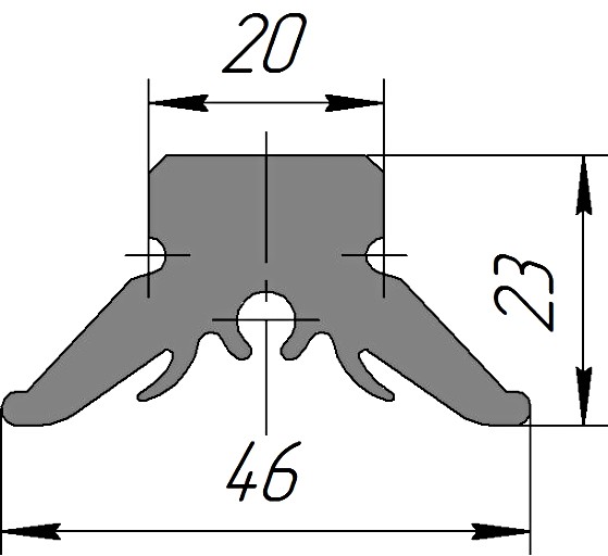 Силиконовый профиль №0206