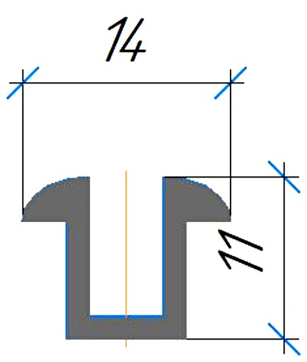 Силиконовый профиль №0595