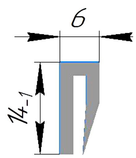 Силиконовый профиль №0468