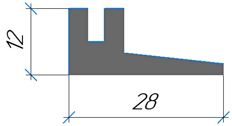 Силиконовый профиль №0525