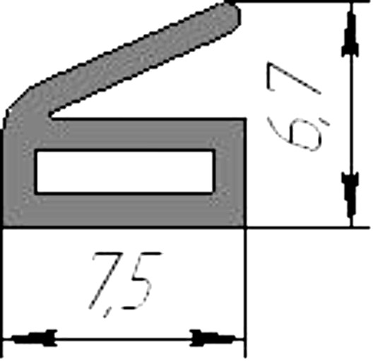 Силиконовый профиль №0024