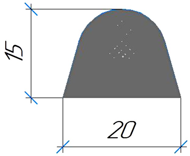 Силиконовый профиль №0712