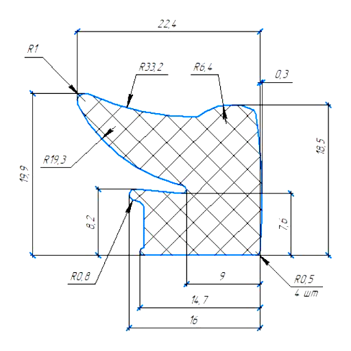 Силиконовый профиль №0885