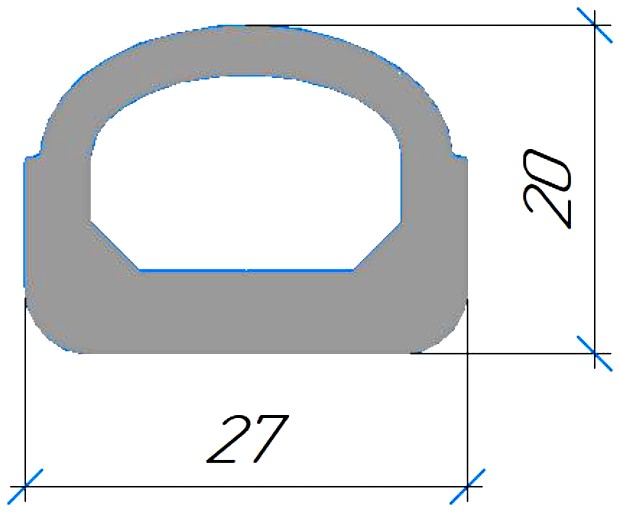 Силиконовый профиль №0349