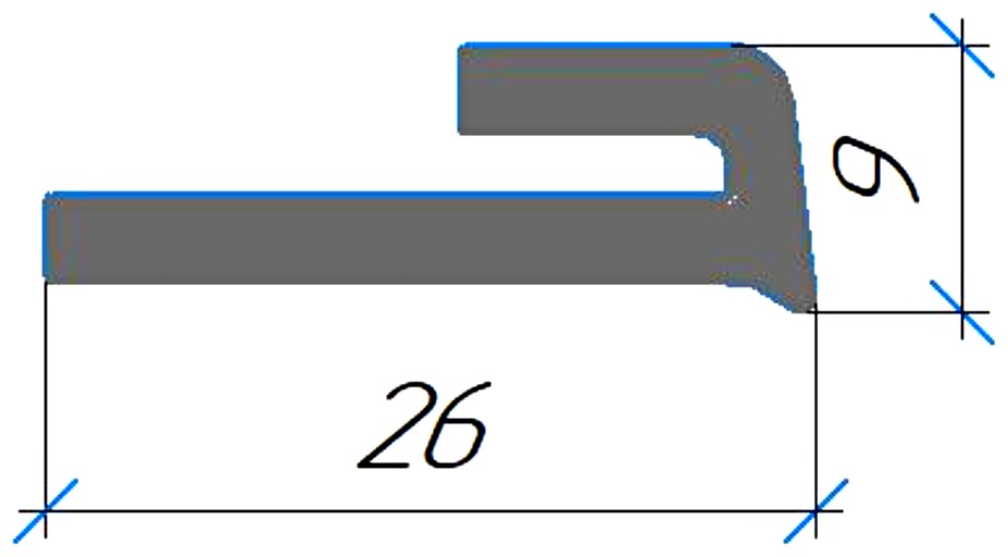 Силиконовый профиль №0709
