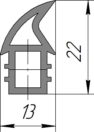 Силиконовый профиль №0241