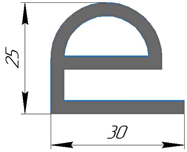 Силиконовый профиль №0335A