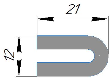 Силиконовый профиль №0435