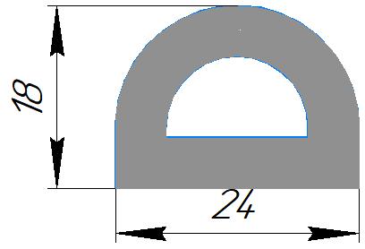 Силиконовый профиль №0414