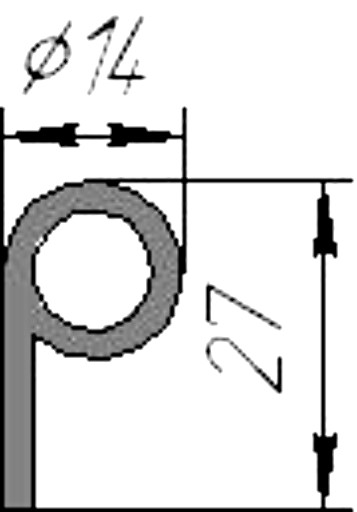 Силиконовый профиль №0003